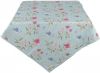 Clayre & Eef Tafelkleed 150x250 Cm Blauw Groen Katoen Rechthoek Bloemen Tafellaken Tafellinnen Tafeltextiel Blauw online kopen