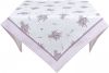 Clayre & Eef Tafelkleed 150*250 Cm Wit Groen Katoen Rechthoek Lavendel Tafellaken Tafellinnen Tafeltextiel Wit online kopen