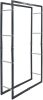 VidaXL Haardhoutrek 80x25x150 cm staal zwart online kopen