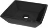VidaXL Wastafel vierkant 41, 5x41, 5x12 cm keramiek zwart online kopen