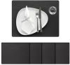 LIND DNA Core Square Placemats 4 st. + Onderzetters 4 st. Flecked Anthracite online kopen